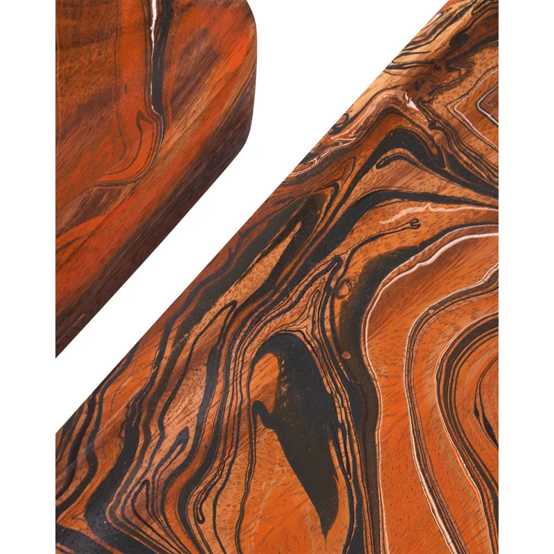 Divine Orange Tray Set of 2