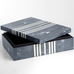 Lapis Box, Blue/White &ndash; Large
