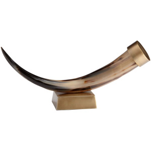 Valhalla Sculpture - Natural And Antique Brass