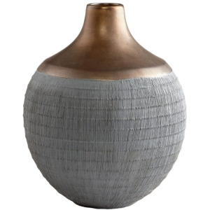 Osiris Vase | Charcoal Grey And Bronze &ndash; Small