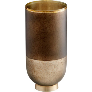 Pemberton Vase Black, Onyx And Champagne &ndash; Small