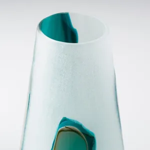 Tall Ferdinand Vase - Green And White