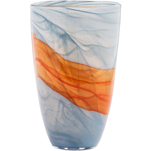Pacaya Vase | Grey | Orange &ndash; Tall