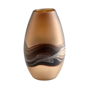 Nina Vase - Amber Swirl, Medium