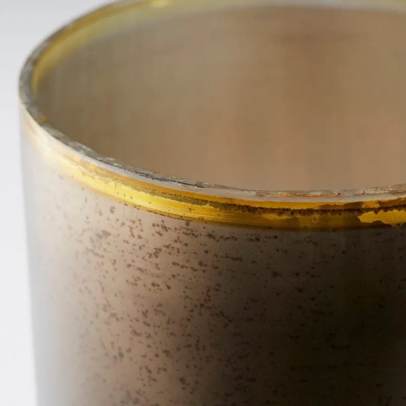 Pemberton Vase Black, Onyx And Champagne &ndash; Large