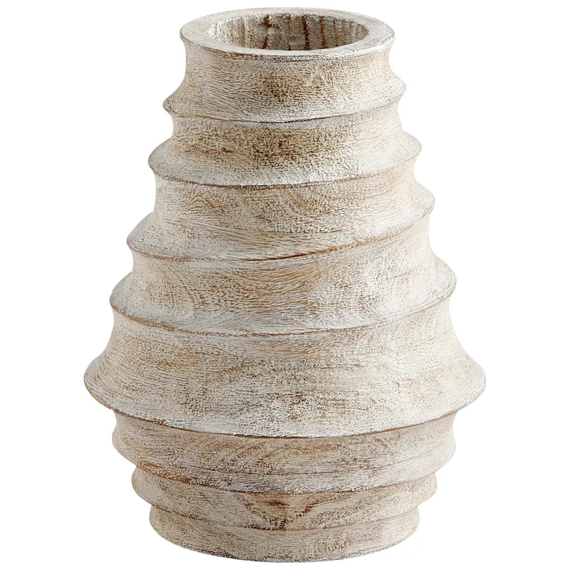 Giorgio Vase Whitewashed &ndash; Small