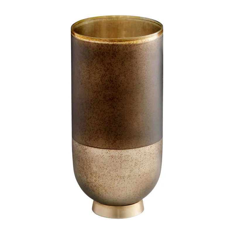 Pemberton Vase Black, Onyx And Champagne &ndash; Small