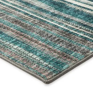 Amador Teal 2\'6\" x 10\' Runner Rug