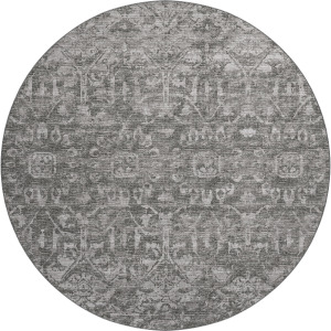 Aberdeen Graphite 8' x 8' Round Rug