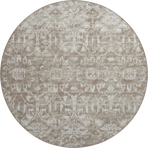 Aberdeen Mushroom 8' x 8' Round Rug