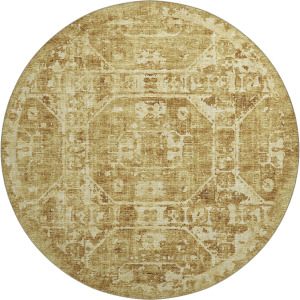 Aberdeen Gold 8' x 8' Round Rug