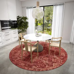 Aberdeen Paprika 8\' x 8\' Round Rug