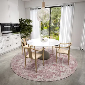 Aberdeen Rose 8\' x 8\' Round Rug