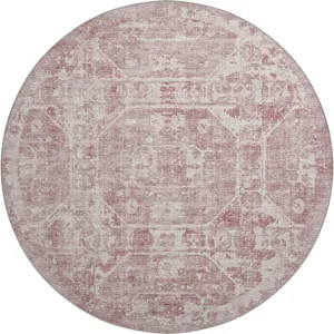 Aberdeen Rose 8\' x 8\' Round Rug