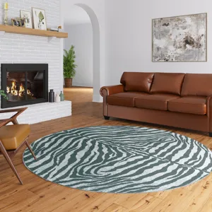 Akina Flannel 8\' x 8\' Round Rug