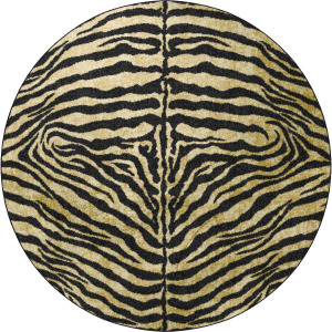 Akina Gold 8' x 8' Round Rug