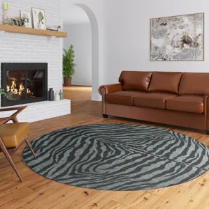 Akina Midnight 8\' x 8\' Round Rug