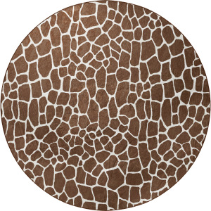 Akina Chocolate 8' x 8' Round Rug