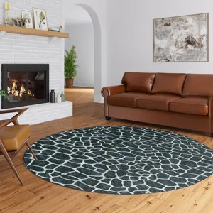 Akina Midnight 8\' x 8\' Round Rug