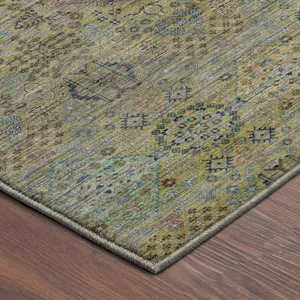 Machine Washable Aristo Aloe 2\'6\" x 3\'10\" Rug