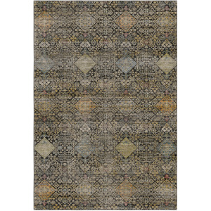 Machine Washable Aristo Black Rug