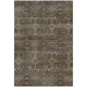 Machine Washable Aristo Chocolate Rug