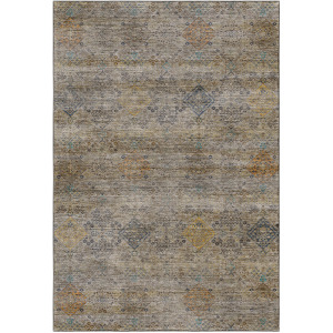 Machine Washable Aristo Pewter Rug