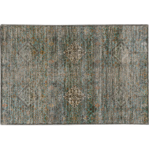 Machine Washable Aristo Teal Rug