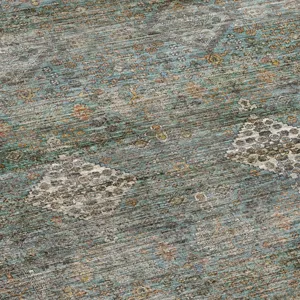 Machine Washable Aristo Teal 3\' x 5\' Rug