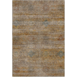 Machine Washable Aristo Terracotta Rug