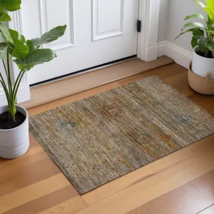 Machine Washable Aristo Terracotta 1\'8\" x 2\'6\" Rug