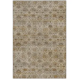 Machine Washable Aristo Beige Rug