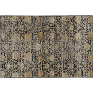 Machine Washable Aristo Black Rug