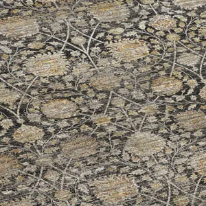 Machine Washable Aristo Black 8\' x 10\' Rug