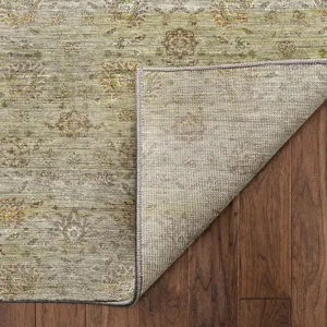 Machine Washable Aristo Celery 1\'8\" x 2\'6\" Rug