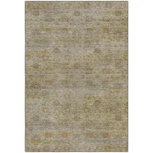 Machine Washable Aristo Celery Rug