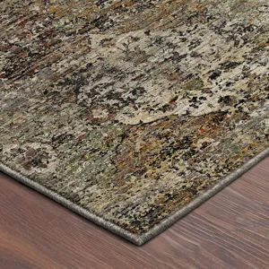 Machine Washable Aristo Taupe 9\' x 12\' Rug