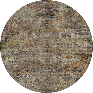 Machine Washable Aristo Taupe 8' x 8' Round Rug