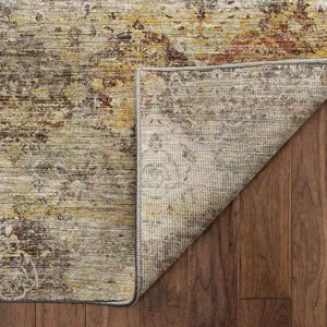 Machine Washable Aristo Wheat 9\' x 12\' Rug