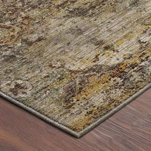 Machine Washable Aristo Wheat 9\' x 12\' Rug