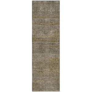 Machine Washable Aristo Basil 2'3" x 7'6" Runner Rug