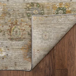 Machine Washable Aristo Beige 8\' x 10\' Rug