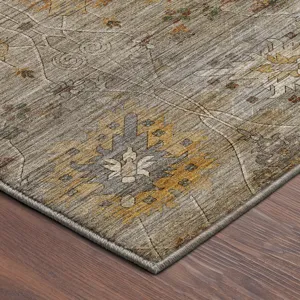 Machine Washable Aristo Beige 8\' x 10\' Rug