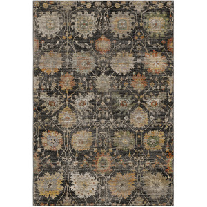 Machine Washable Aristo Black Rug