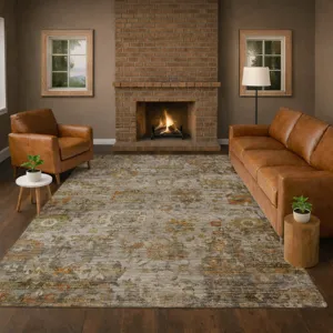 Machine Washable Aristo Silver 10\' x 14\' Rug