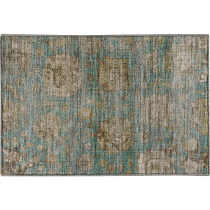 Machine Washable Aristo Teal Rug