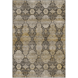 Machine Washable Aristo Black Rug