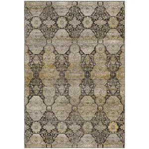 Machine Washable Aristo Black Rug