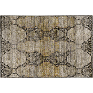 Machine Washable Aristo Black Rug