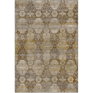 Machine Washable Aristo Coffee Rug